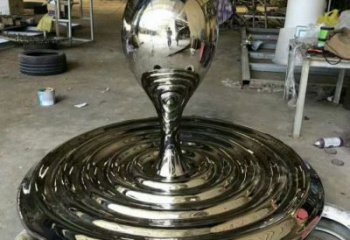 廣場水滴雕塑廠家 歐式創(chuàng)意小品 現(xiàn)代不銹鋼水滴雕塑