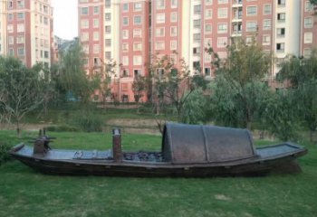 戶外帆船雕塑廠家 噴漆小品 現(xiàn)代不銹鋼帆船雕塑
