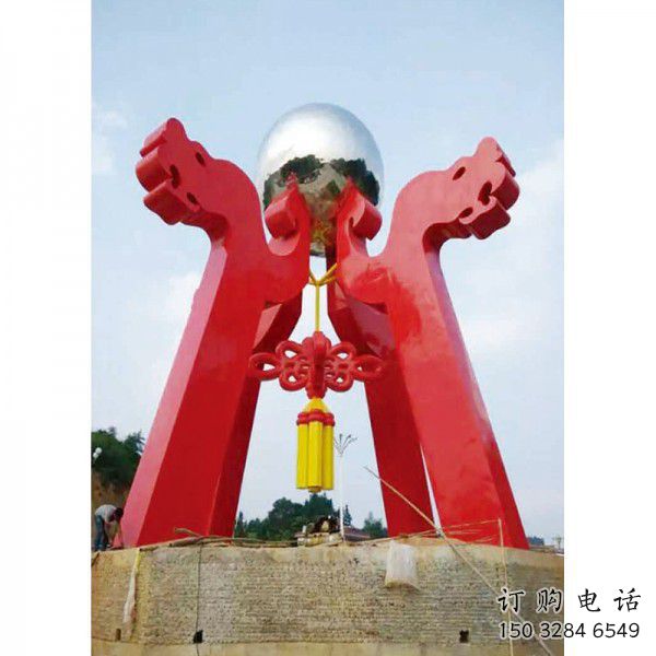 抽象燈籠雕塑廠家 烤漆創(chuàng)意小品 戶外不銹鋼燈籠雕塑制作