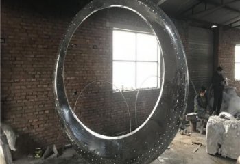 鏤空?qǐng)A月雕塑廠家 戶外創(chuàng)意小品 住宅小區(qū)不銹鋼圓月雕塑