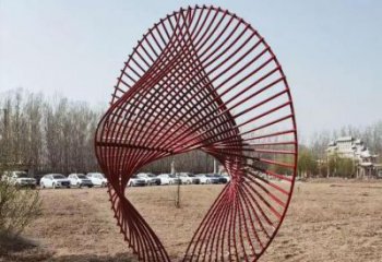 步行街圓圈雕塑廠家 剪紙游樂場小品 烤漆不銹鋼圓圈雕塑生產(chǎn)