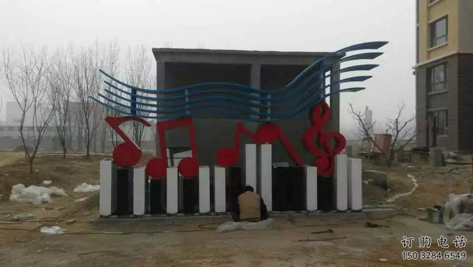 異形樂譜雕塑廠家 現(xiàn)代小品 戶外不銹鋼樂譜雕塑生產(chǎn)