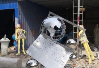 中式電腦雕塑廠(chǎng)家 現(xiàn)代教育小品 戶(hù)外不銹鋼電腦雕塑生產(chǎn)