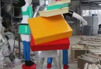 廣場(chǎng)提包雕塑廠家 抽象小品 戶外不銹鋼提包雕塑生產(chǎn)
