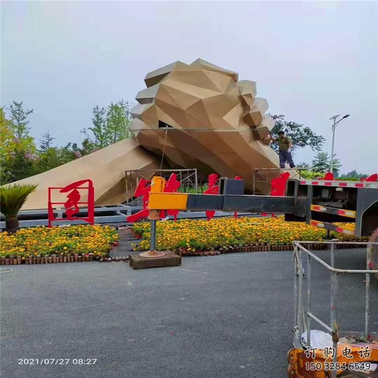 現(xiàn)代握手雕塑廠家 大型擺件 戶外不銹鋼握手雕塑廠
