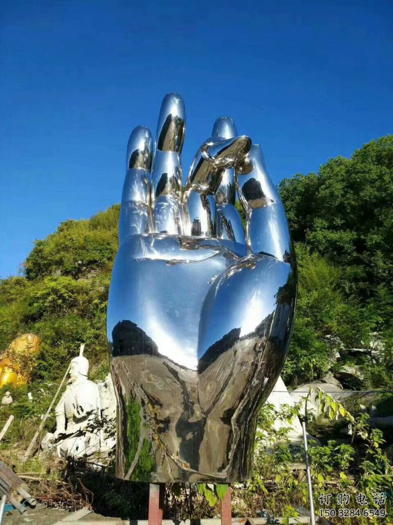鏡面佛手雕塑廠家 大型擺件 創(chuàng)意不銹鋼佛手雕塑廠 鏡面佛手雕塑廠家 大型擺件 創(chuàng)意不銹鋼佛手雕塑廠