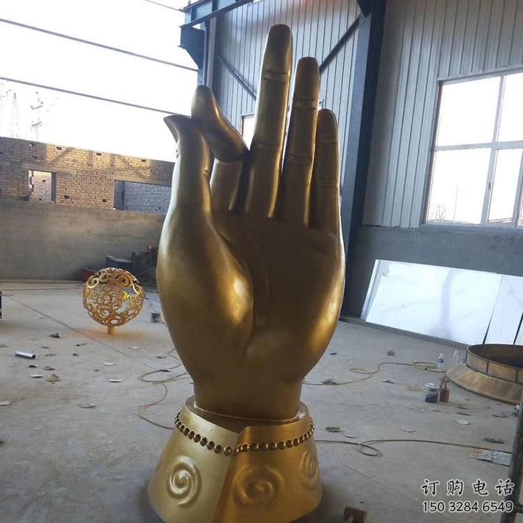 異形佛手雕塑廠家 現(xiàn)代小品 大型不銹鋼佛手雕塑廠