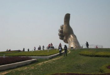 創(chuàng)意拇指雕塑廠(chǎng)家 公園小品 戶(hù)外不銹鋼拇指雕塑廠(chǎng)