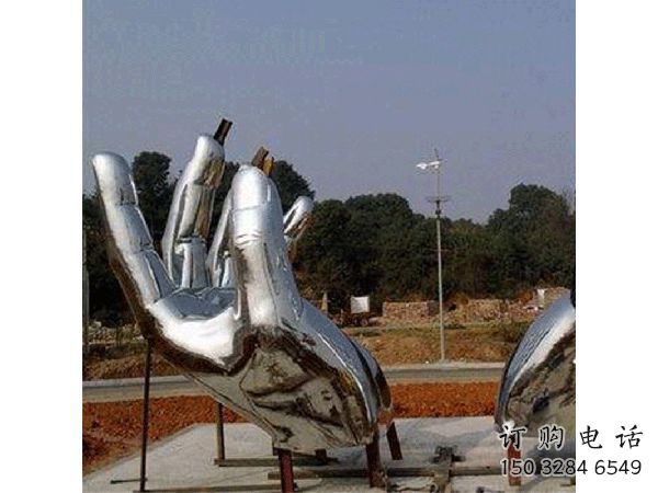 大型商場(chǎng)拇指雕塑廠家 現(xiàn)代擺件 鏡面不銹鋼拇指雕塑廠