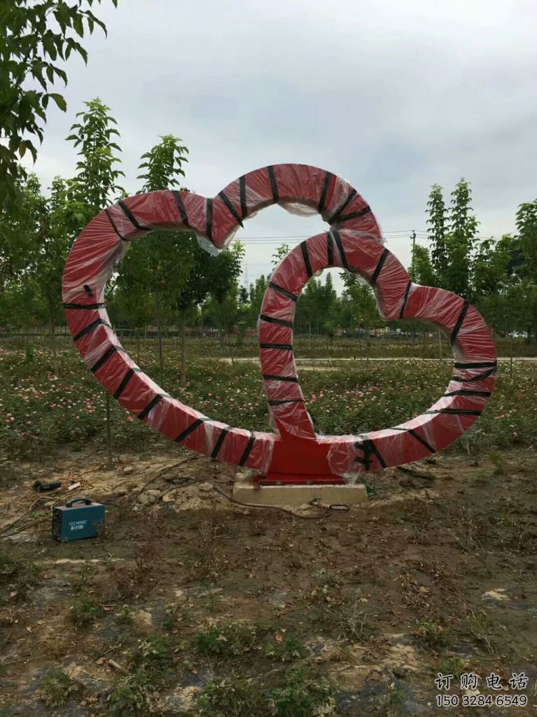 創(chuàng)意心心相印雕塑廠家 現(xiàn)代公園烤漆小品 創(chuàng)意心心相印雕塑廠家 現(xiàn)代公園烤漆小品