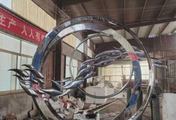 中式圓盤雕塑廠家 現(xiàn)代小品 游樂(lè)場(chǎng)不銹鋼圓盤雕塑廠