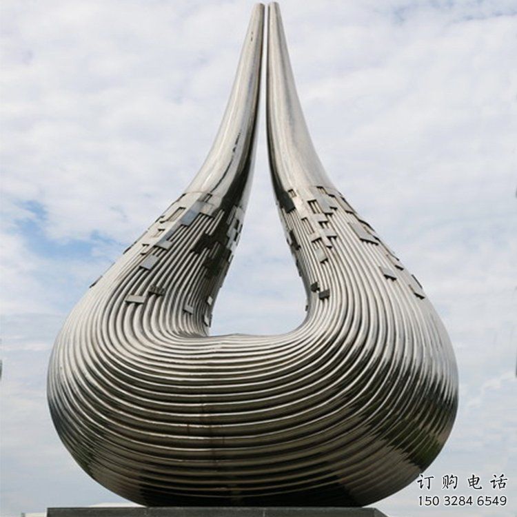 幾何市政雕塑廠家 創(chuàng)意小品 拉絲不銹鋼市政雕塑廠