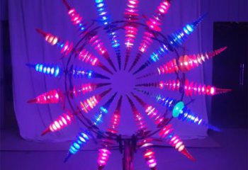戶外風(fēng)動雕塑廠家 噴漆小品 燈光不銹鋼風(fēng)動雕塑廠
