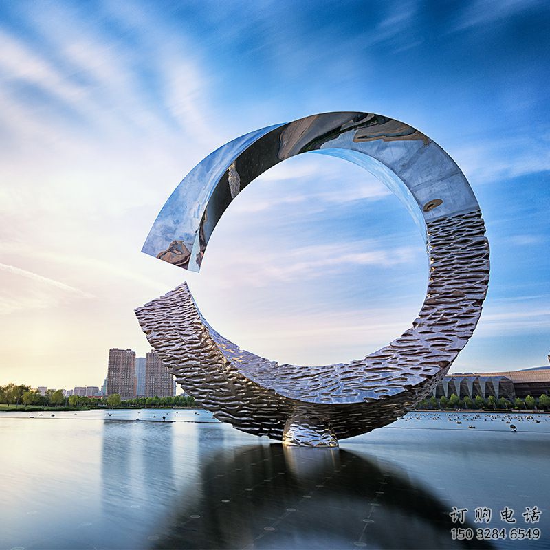 鏡面磁鐵雕塑廠家 烤漆大型擺件 創(chuàng)意不銹鋼磁鐵雕塑廠
