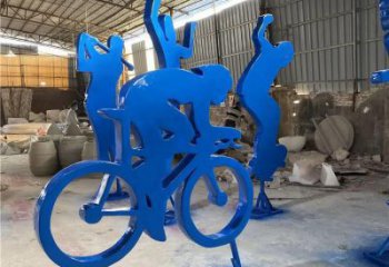 商業(yè)街賽車(chē)雕塑廠家 烤漆擺件 噴漆不銹鋼賽車(chē)雕塑廠