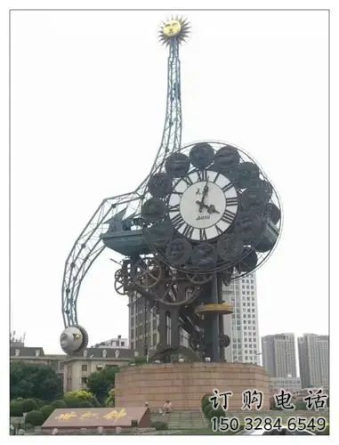 中式鐘表雕塑廠家 現(xiàn)代報價小品 大型不銹鋼鐘表雕塑制作