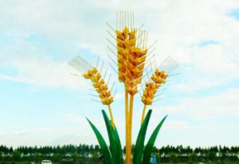 廣場(chǎng)麥穗雕塑廠家 公園小品 幾何不銹鋼麥穗雕塑廠