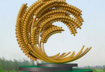園林麥穗雕塑廠家 廣場(chǎng)小品 中式不銹鋼麥穗雕塑生產(chǎn)廠