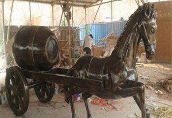 仿古馬車雕塑廠家 草地小品 房地產(chǎn)不銹鋼馬車雕塑廠