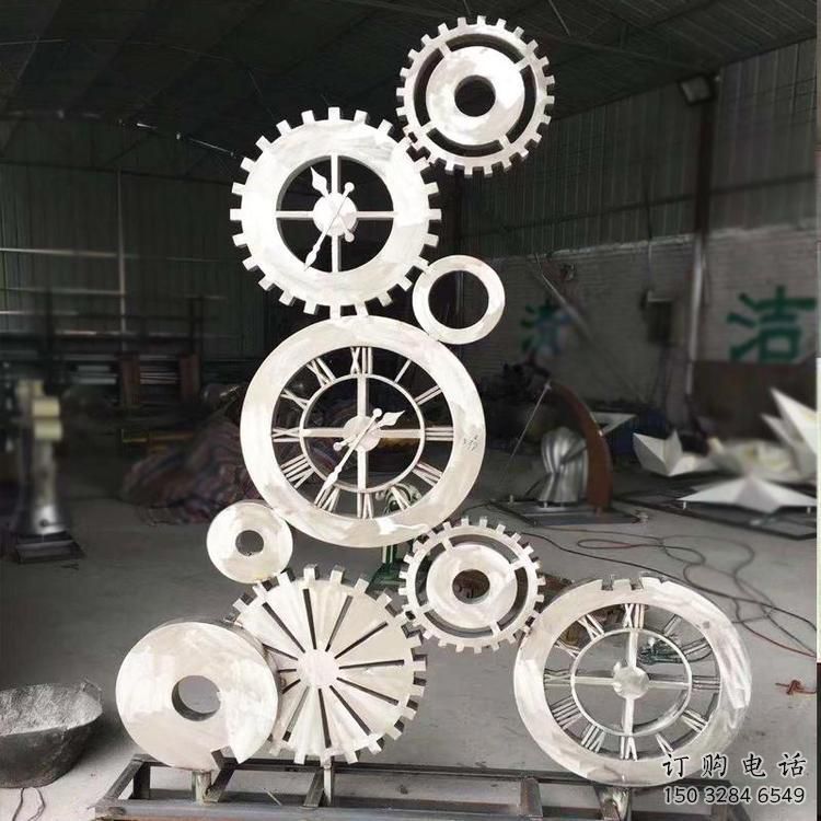鏤空齒輪雕塑廠家 園林小品 房地產(chǎn)不銹鋼齒輪雕塑廠