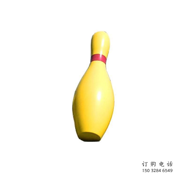 中式保齡球雕塑廠家 烤漆小品 游樂場(chǎng)保齡球雕塑廠