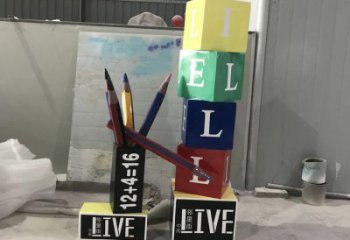廣場(chǎng)鉛筆雕塑廠家 抽象小品 大型不銹鋼鉛筆雕塑廠
