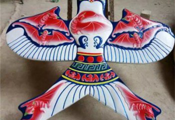 烤漆風箏雕塑廠家 創(chuàng)意小品 戶外不銹鋼風箏雕塑加工廠