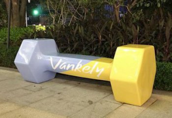 抽象啞鈴雕塑廠家 歐式公園小品 戶外不銹鋼啞鈴雕塑廠