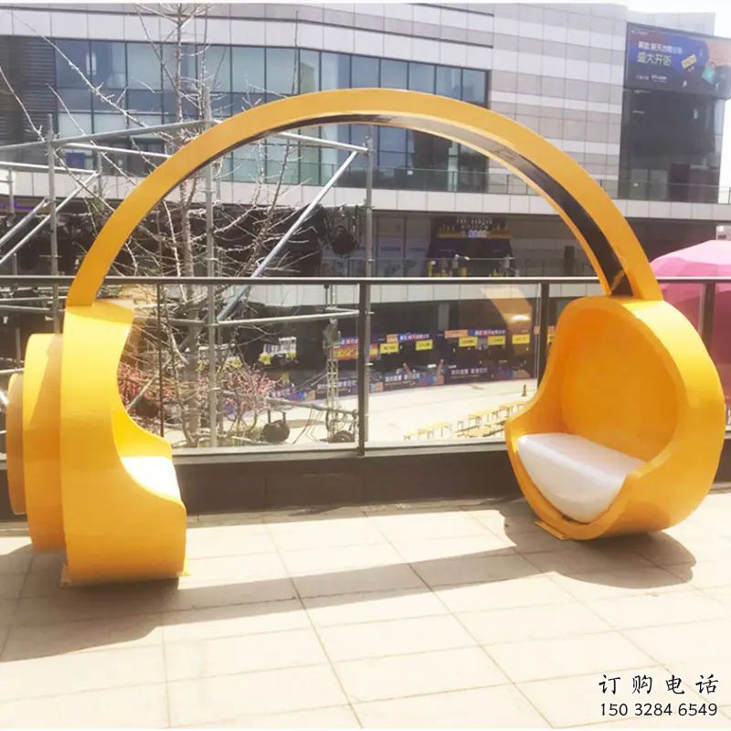 歐式耳麥雕塑廠家 抽象擺件 異形不銹鋼耳麥雕塑工廠 歐式耳麥雕塑廠家 抽象擺件 異形不銹鋼耳麥雕塑工廠