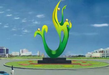 園林果樹(shù)雕塑廠家 創(chuàng)意公園小品 中式不銹鋼果樹(shù)雕塑廠