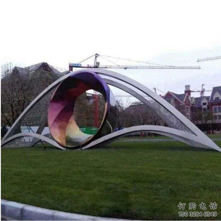 異形眼球雕塑廠家 現(xiàn)代公園小品 大型不銹鋼眼球雕塑制作
