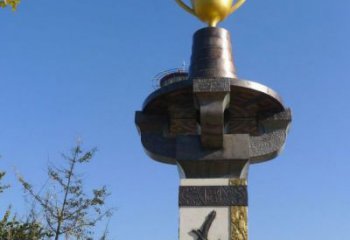 商業(yè)街獎(jiǎng)杯雕塑廠家 公園廣場擺件 大型不銹鋼獎(jiǎng)杯雕塑廠
