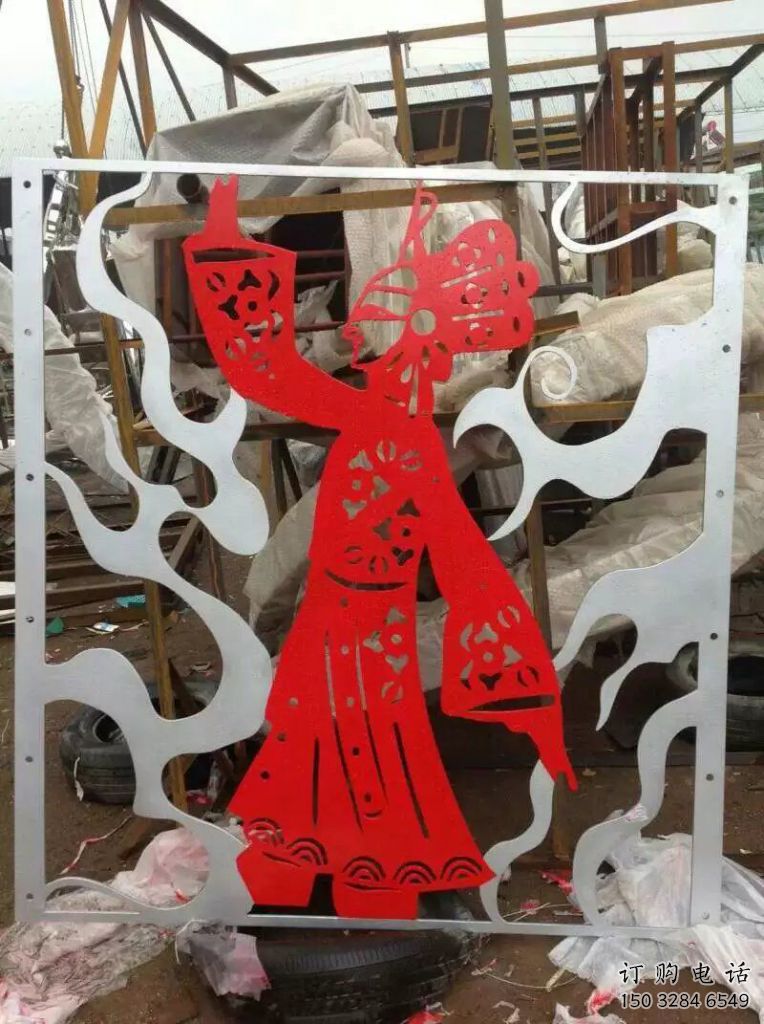 鏤空皮影雕塑廠家 烤漆園林小品 仿古皮影雕塑廠 鏤空皮影雕塑廠家 烤漆園林小品 仿古皮影雕塑廠