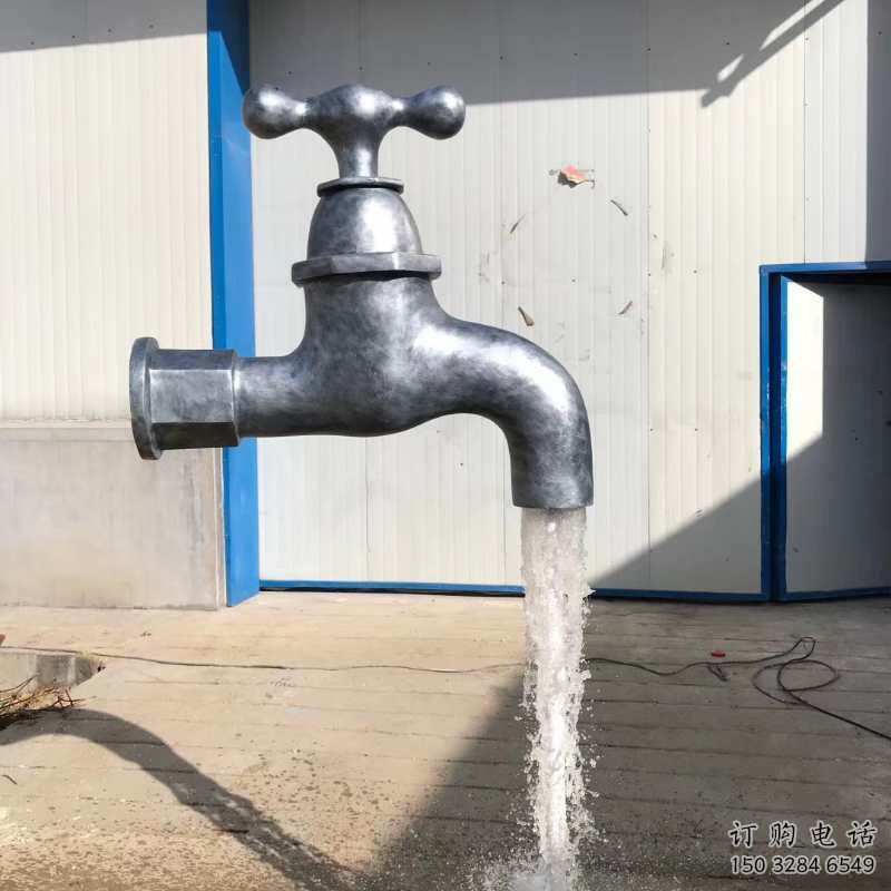 創(chuàng)意水龍頭雕塑廠家 抽象小品 公園水龍頭雕塑廠