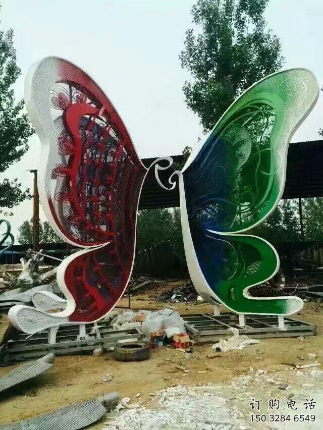 公園蝴蝶結(jié)雕塑廠家 戶外創(chuàng)意現(xiàn)代擺件 