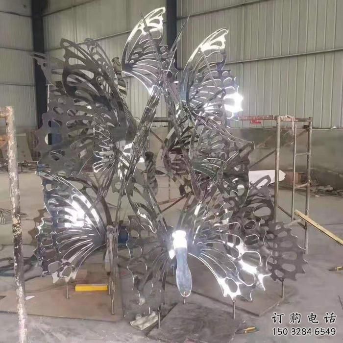 鏤空蝴蝶樹(shù)雕塑廠家 園林小品 大型不銹鋼蝴蝶樹(shù)雕塑廠