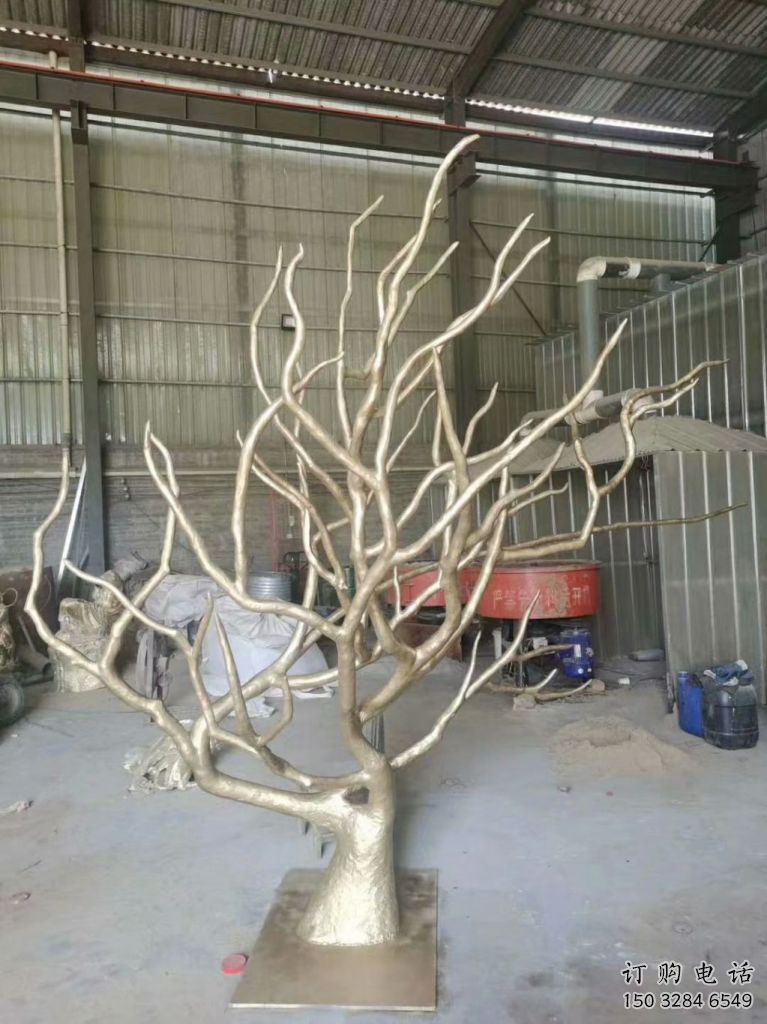 創(chuàng)意枯樹雕塑廠家 抽象小品 公園不銹鋼枯樹雕塑廠