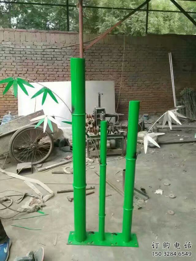 幾何竹葉雕塑廠家 現(xiàn)代小品 仿真不銹鋼竹葉雕塑廠