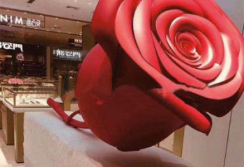 烤漆花瓣雕塑廠家 創(chuàng)意小品 戶外不銹鋼花瓣雕塑廠