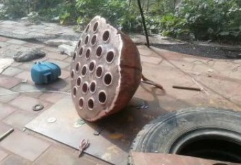 中式蓮蓬雕塑廠家 廣場異形小品 戶外不銹鋼蓮蓬雕塑生產