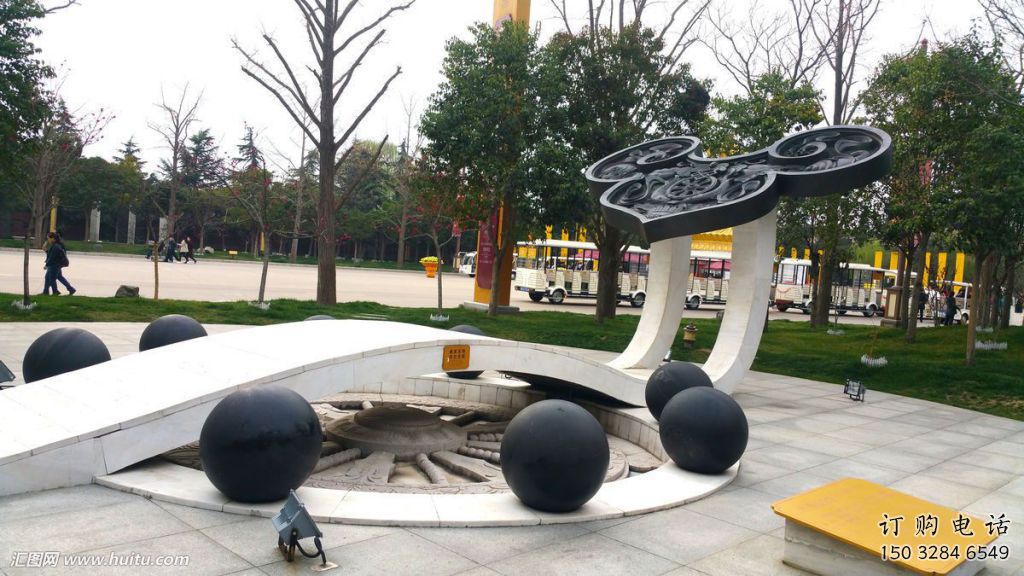 街道如意雕塑廠家 現(xiàn)代擺件 烤漆不銹鋼如意雕塑廠