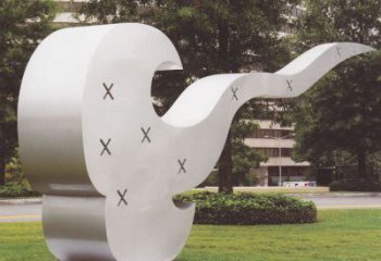 街頭如意雕塑廠家 大型別墅區(qū)擺件 創(chuàng)意不銹鋼如意雕塑定制