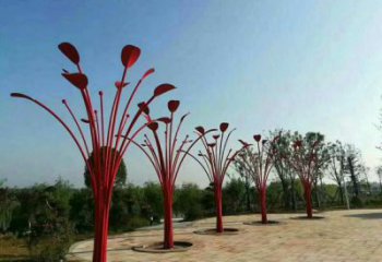 幾何大樹雕塑廠家 公園小品 廣場不銹鋼大樹雕塑廠