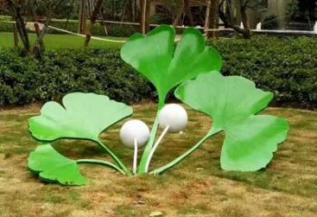 廣場(chǎng)銀杏葉雕塑廠(chǎng)家 公園小品 仿真不銹鋼銀杏葉雕塑廠(chǎng)