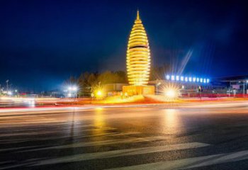 大型塔雕塑廠家 發(fā)光小品 廣場不銹鋼塔雕塑價格