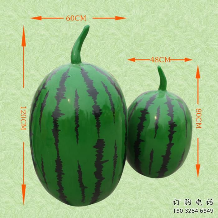 歐式西瓜雕塑廠家 抽象擺件 創(chuàng)意不銹鋼西瓜雕塑工廠
