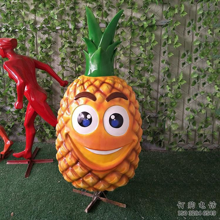 抽象菠蘿雕塑廠家 現(xiàn)代小品 創(chuàng)意菠蘿雕塑價(jià)格