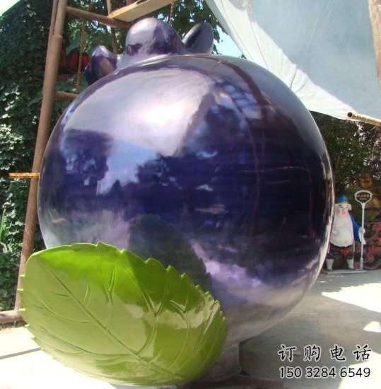 抽象藍莓雕塑廠家 創(chuàng)意小品 現(xiàn)代藍莓雕塑價格