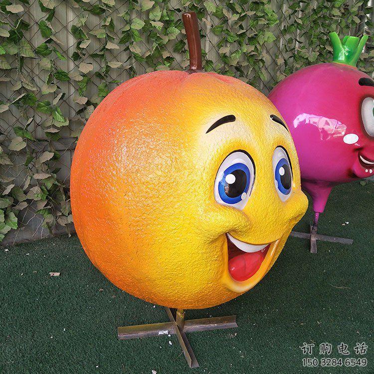 彩繪橘子雕塑廠家 抽象廣場擺件 街頭橘子雕塑廠 彩繪橘子雕塑廠家 抽象廣場擺件 街頭橘子雕塑廠