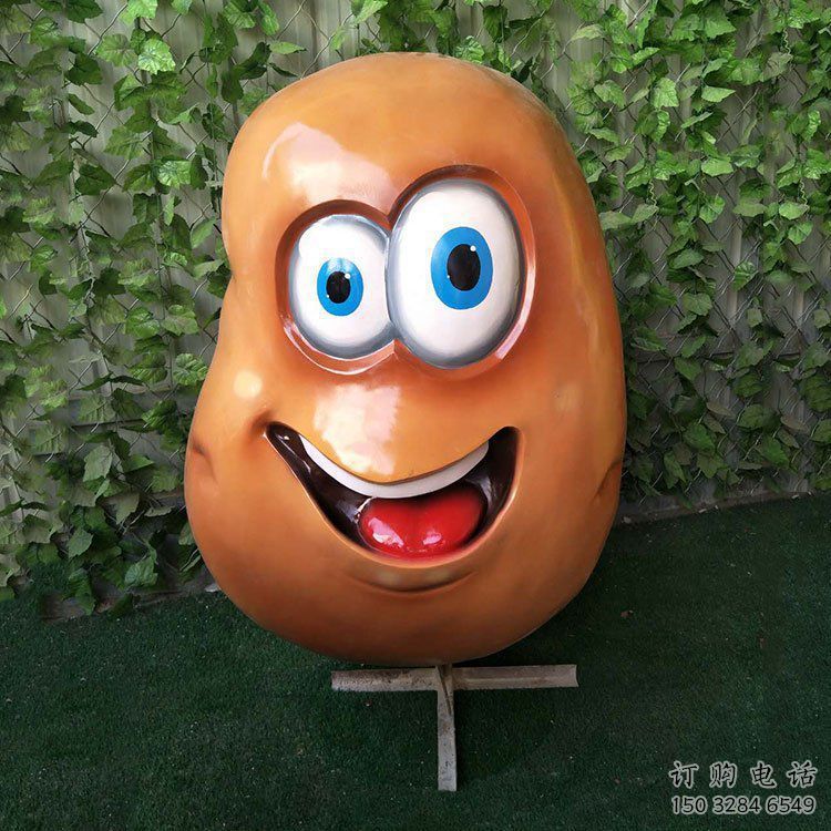 噴漆土豆雕塑廠家 中式村口小品 草地土豆雕塑廠 噴漆土豆雕塑廠家 中式村口小品 草地土豆雕塑廠